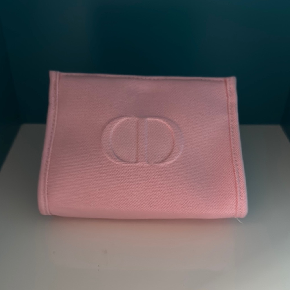 Dior Blush Pink Embossed Pouch